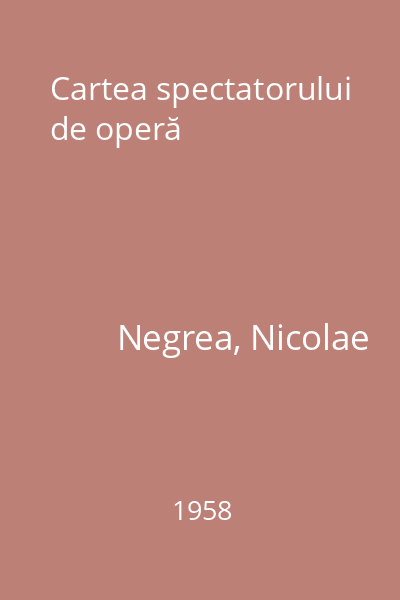 Cartea spectatorului de operă