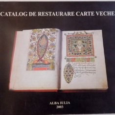 Catalog de restaurare carte veche
