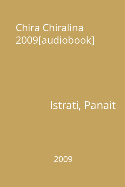 Chira Chiralina 2009[audiobook]