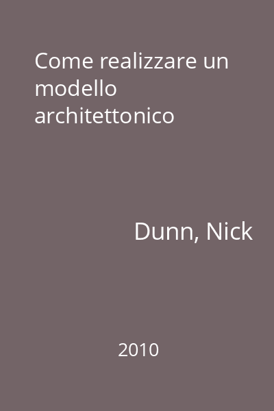 Come realizzare un modello architettonico