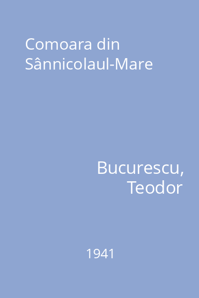 Comoara din Sânnicolaul-Mare