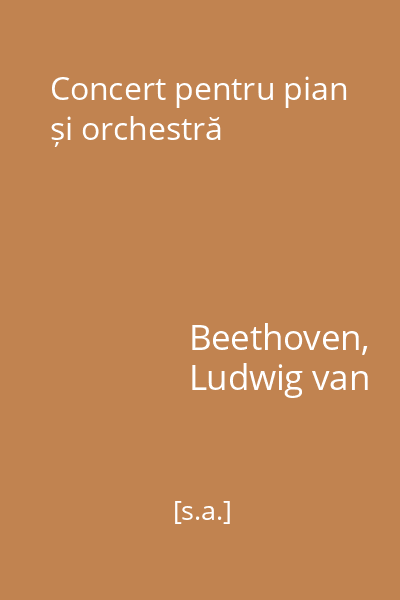 Concert pentru pian și orchestră