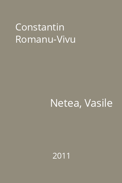 Constantin Romanu-Vivu