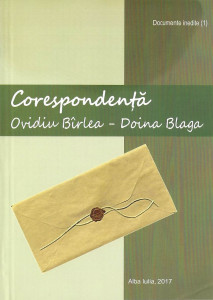 Corespondență : Ovidiu Bîrlea - Doina Blaga