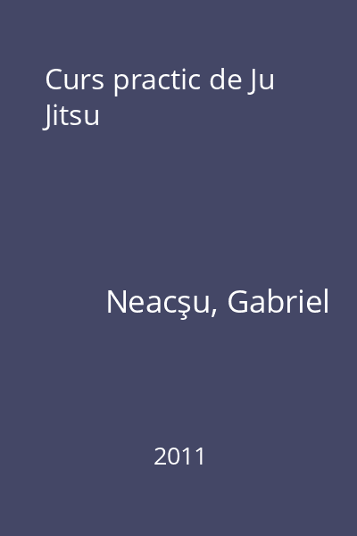 Curs practic de Ju Jitsu
