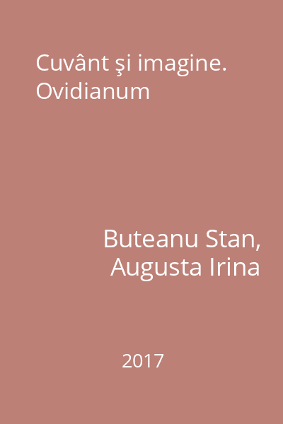Cuvânt şi imagine. Ovidianum