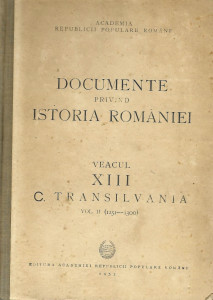 Documente privind istoria României - C. Transilvania : Veacul XIII Vol. 2 : (1251 - 1300)