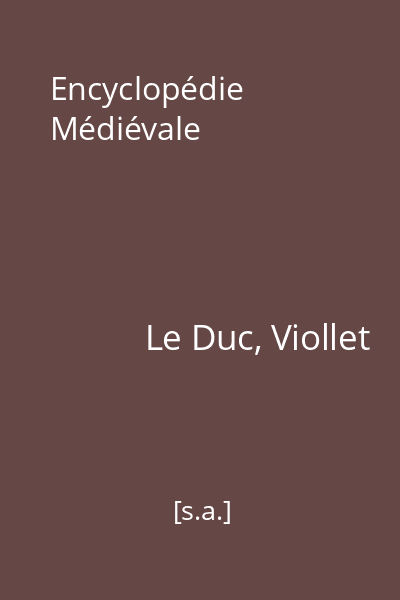Encyclopédie Médiévale