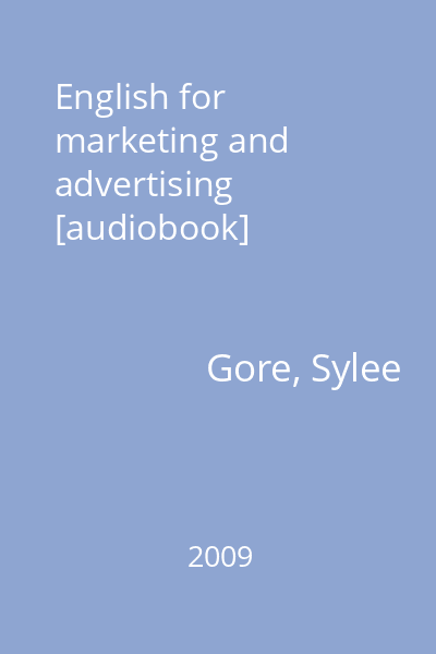 English for marketing and advertising [audiobook]
