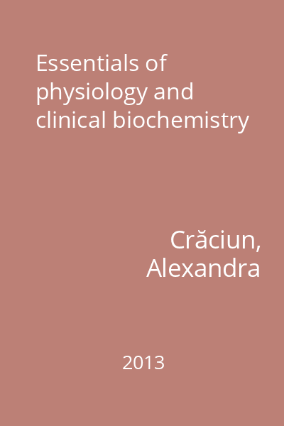 Essentials of physiology and clinical biochemistry