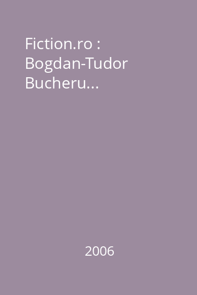 Fiction.ro : Bogdan-Tudor Bucheru...