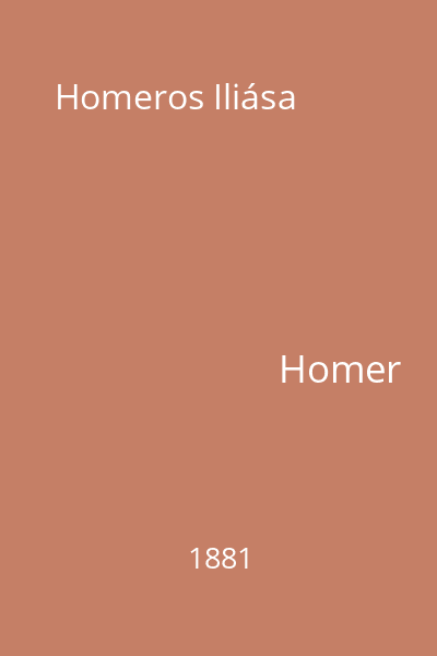 Homeros Iliása