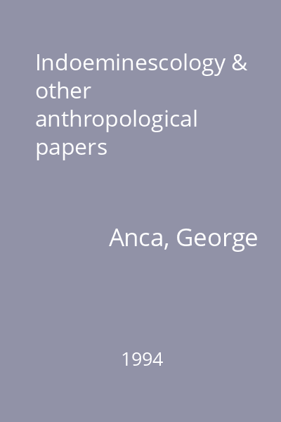 Indoeminescology & other anthropological papers