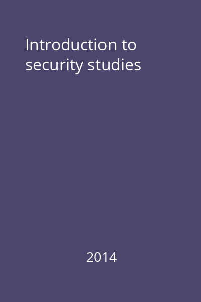 Introduction to security studies