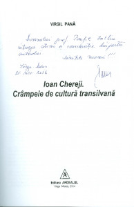 Ioan Chereji. Crâmpeie de cultură transilvană