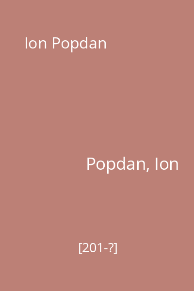 Ion Popdan