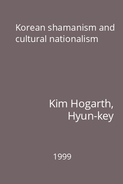 Korean shamanism and cultural nationalism