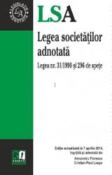 Legea societăţilor adnotată : legea nr. 31/1990 şi 296 de speţe