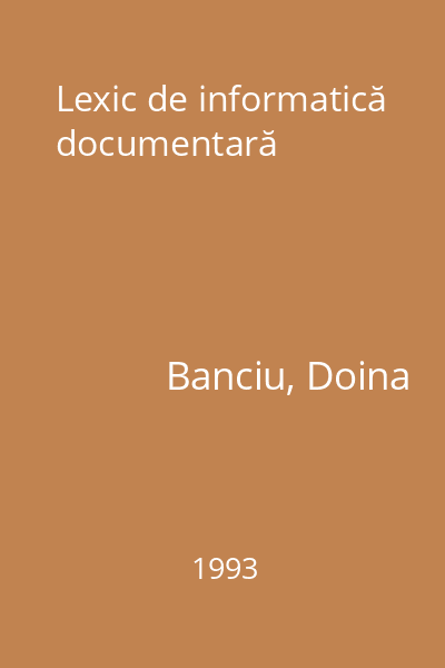 Lexic de informatică documentară