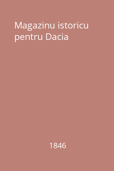 Magazinu istoricu pentru Dacia