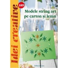 Modele string art pe carton şi lemn