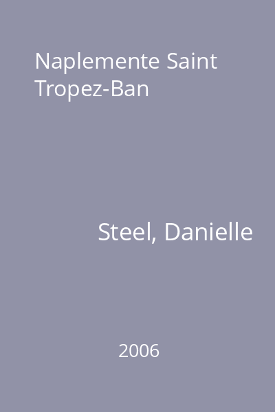 Naplemente Saint Tropez-Ban