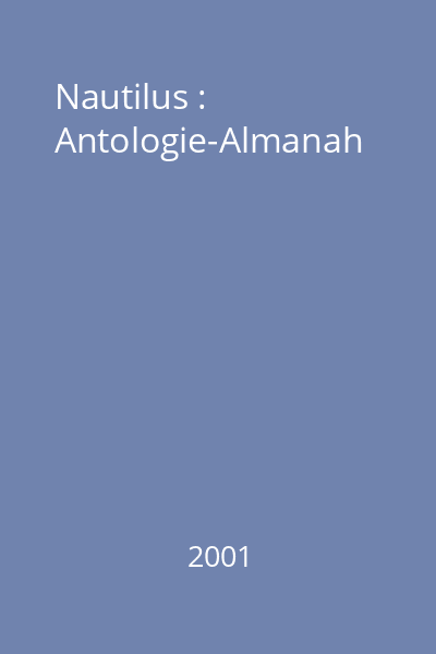 Nautilus : Antologie-Almanah