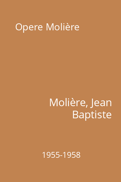 Opere Molière