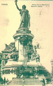 Paris. Statue de la République : [Carte poştală ilustrată]