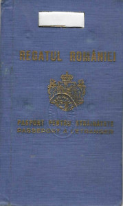 Pașaport pentru străinătate = Passeport à l'étranger : [act oficial din 1944]