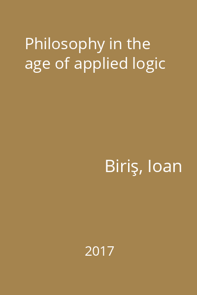 Philosophy in the age of applied logic