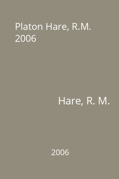 Platon Hare, R.M. 2006