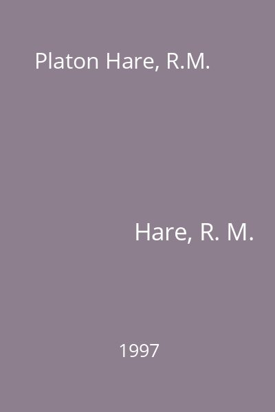 Platon Hare, R.M.