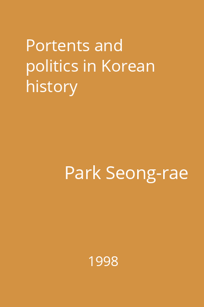 Portents and politics in Korean history
