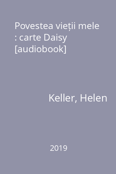 Povestea vieții mele : carte Daisy [audiobook]