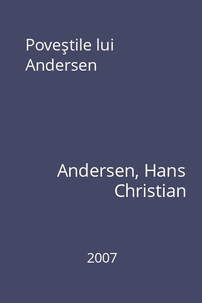 Poveştile lui Andersen