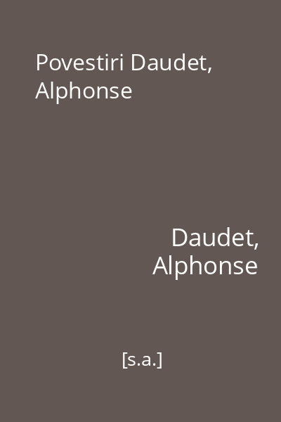 Povestiri Daudet, Alphonse