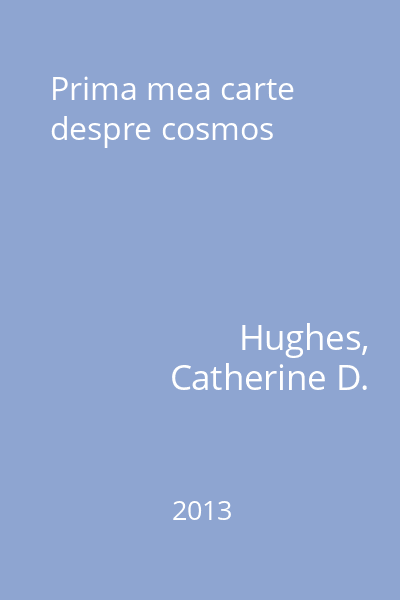 Prima mea carte despre cosmos
