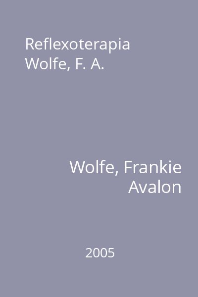 Reflexoterapia Wolfe, F. A.
