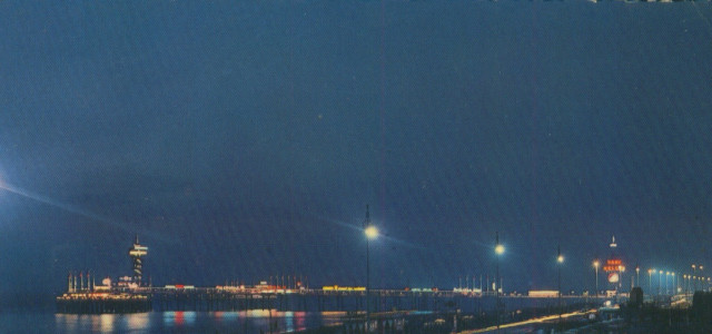 Scheveningen, de Pier bij nacht : [Carte poştală ilustrată]