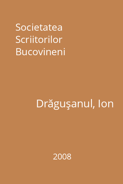 Societatea Scriitorilor Bucovineni