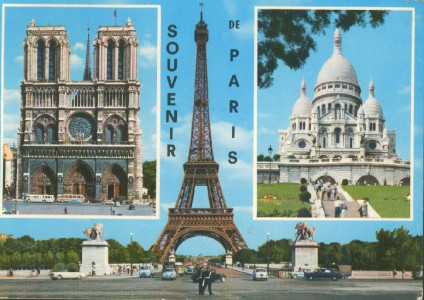 Souvenir de Paris : [Carte poştală ilustrată]