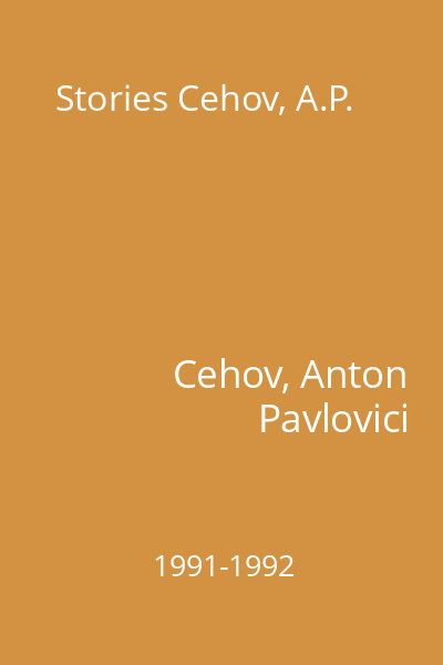Stories Cehov, A.P.