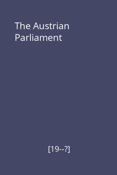 The Austrian Parliament