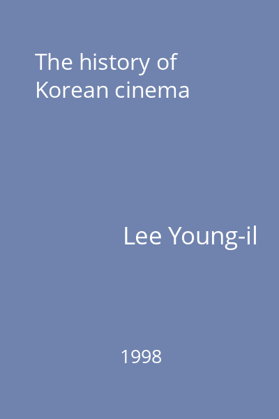 The history of Korean cinema