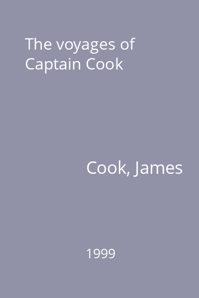 The voyages of Captain Cook