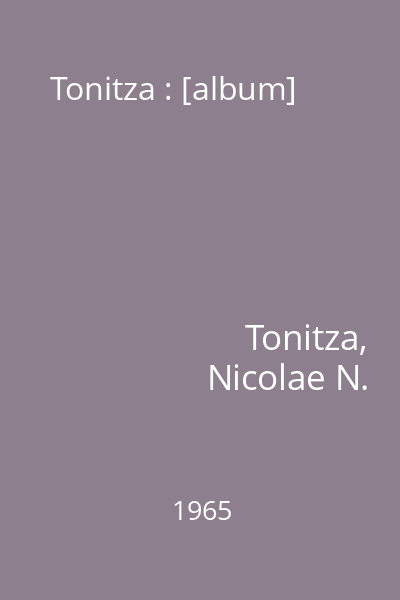 Tonitza : [album]