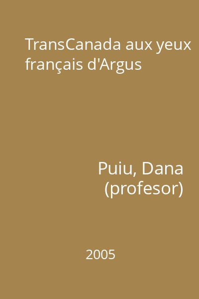 TransCanada aux yeux français d'Argus