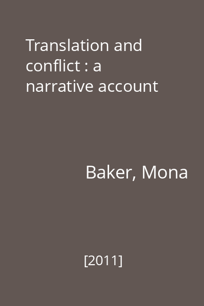 Translation and conflict : a narrative account