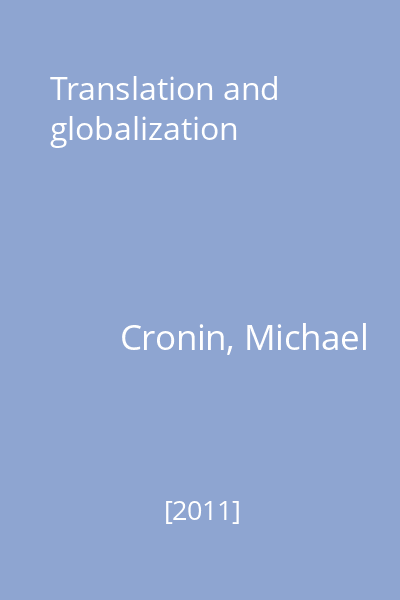 Translation and globalization